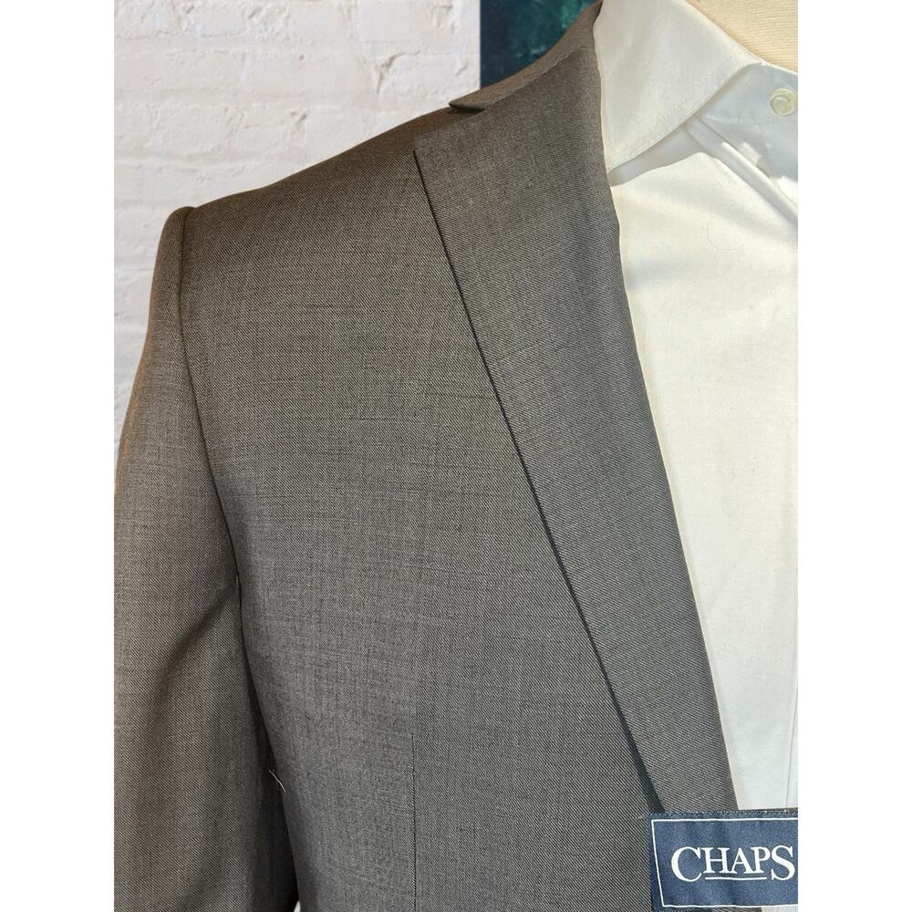 New Chaps Performance 44R Light Brown Nealhead Blazer Jacket Stretch Comfort - Picture 3 of 14